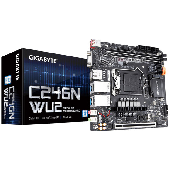 Gigabyte C246N-WU2 Intel Xeon LGA1151 DDR4 ECC 2xLAN 8xSATA USB 3.1