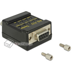 Tester portów RS-232 DB9 żeński - DB9 męski Delock 87713