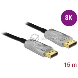 Aktywny kabel optyczny DisplayPort 1.4 męski - męski 8K HDR 15m Delock 85886