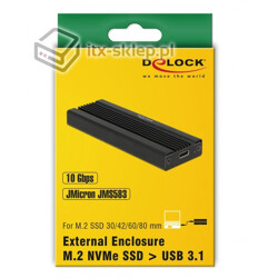 Obudowa zewnętrzna do dysku M.2 NVMe USB 3.1 Gen. 2 Delock 42600