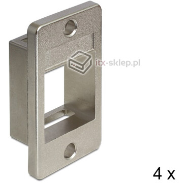 Uchwyt Keystone do skrzynek komplet 4 sztuk Delock 86413