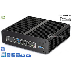 Komputer przemysłowy fanless 9. generacji Core i5-9500T 2,2GHz 2xLAN 8GB M.2 SSD 256GB i5-H310-SSD256