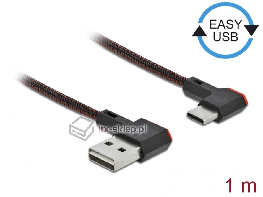 Kabel EASY-USB 2.0-A USB Typ-C M-M 100cm Delock 85281