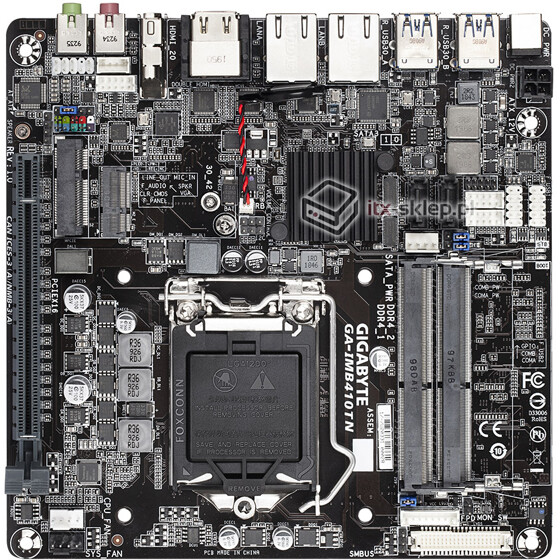 Gigabyte GA-IMB410TN Thin mini-ITX H410 Comet Lake LGA1200 3x HDMI 2xLAN 12-24V DC