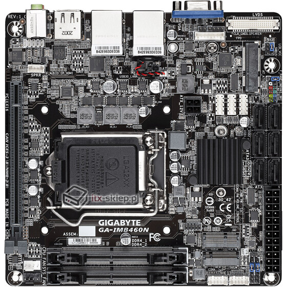 Gigabyte GA-IMB460N mini-ITX H460 Intel Comet Lake LGA1200 DDR4 2xLAN 6xSATA