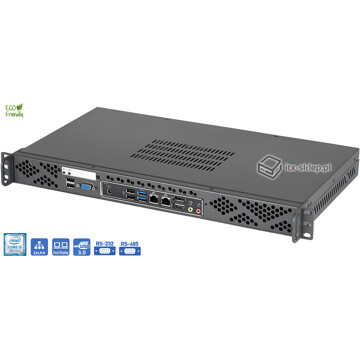 Komputer przemysłowy 1U 9. generacji Core i3-9100 16GB RAM Delta-Rack-i3-H310-SSD256