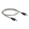 Kabel USB 3.2-A Gen.1 w metalowym oplocie M-M męsko-męski 0,5m Delock 86774