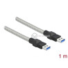 Kabel USB 3.2-A Gen.1 w metalowym oplocie M-M męsko-męski 1m Delock 86775