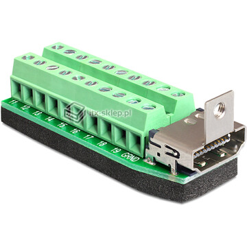 Adapter terminal HDMI raster 3,81 mm