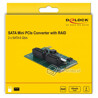 Kontroler RAID 2xSATA 6Gbps mini PCI-Express Delock 95264