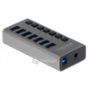 Hub USB 3.0 zewnętrzny 7-portowy z przełącznikiem Delock 63975