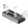 Hub USB 3.0 zewnętrzny 7-portowy z przełącznikiem Delock 63975