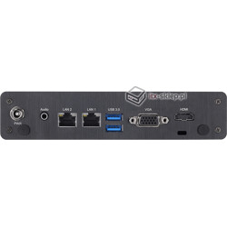Komputer przemysłowy Fanless Intel Celeron N3450 4x2,2GHz 2xLAN 2xCOM SSD 128GB Delta-N3450-SSD128
