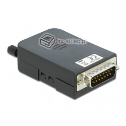 Adapter terminal RS-232 w obudowie męski Sub-D 15pin raster 3,81 mm