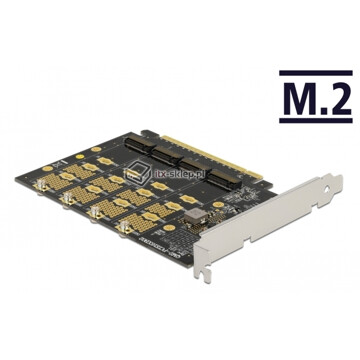 Adapter konwerter SATA 22 pin / SFF-8643 NVMe - M.2 NGFF do dysków M.2 Delock 62703