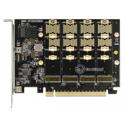 Adapter konwerter SATA 22 pin / SFF-8643 NVMe - M.2 NGFF do dysków M.2 Delock 62703