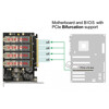 Adapter konwerter SATA 22 pin / SFF-8643 NVMe - M.2 NGFF do dysków M.2 Delock 62703