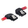 Kabel SATA kątowy lewy/prawy 50 cm zatrzask Delock 82611