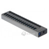 Hub USB 3.0 w metalowej obudowie 16-portowy z przełącznikiem Delock 63739