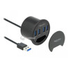 Hub biurkowy wpuszczany w blat 4x USB 3.2 Delock 64153