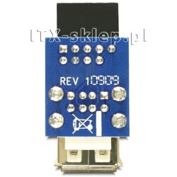 Gniazdo wewnętrzne USB żeńskie  2x USB żeńskie (górne)