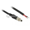 Przewód zasilający DC 5,5 x 2,5 mm z gwintem M8x0.75 95cm Delock 89908