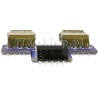 Gniazdo wewnętrzne USB żeńskie  2x USB żeńskie (poziome)