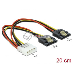 Kabel zasilający Molex - 2xSATA 11cm Delock 85237