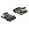 Gniazdo adapter USB 3.2 żeński - USB 3.2 klucz A Delock 66432