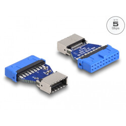 Gniazdo adapter USB 3.2 żeński - USB 3.2 klucz A Delock 66233