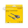 Adapter USB-A do 1x Serial RS-232 FTDI FT231XS Delock 61400