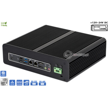 Komputer przemysłowy BOX 10. generacji Core i3-10100 3,6GHz 2xLAN 8GB M.2 SSD 128GB i3-H410-SSD128