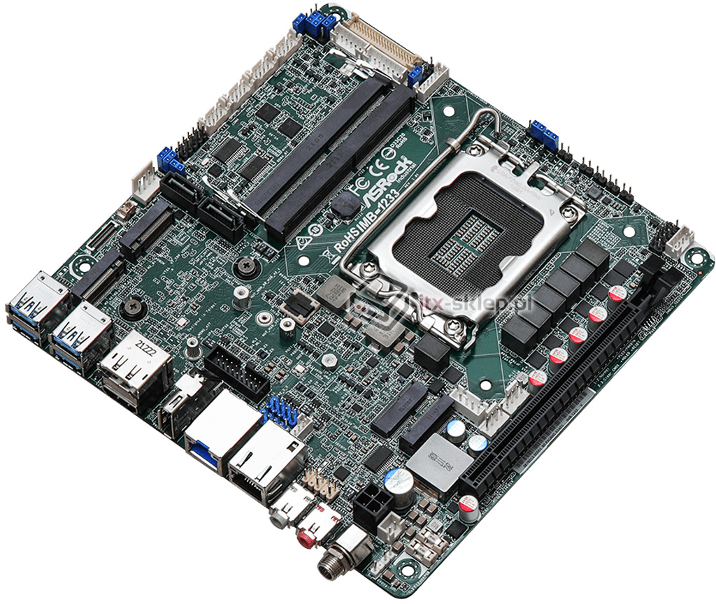ASRock IMB-1233-WV Intel Alder Lake-S DDR4 2xDisplayPort 2xLAN 2.5 Gigabit LAN 12-28V DC