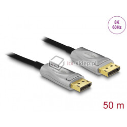 Aktywny kabel optyczny DisplayPort 1.4 męski - męski 8K HDR 50m Delock 84140