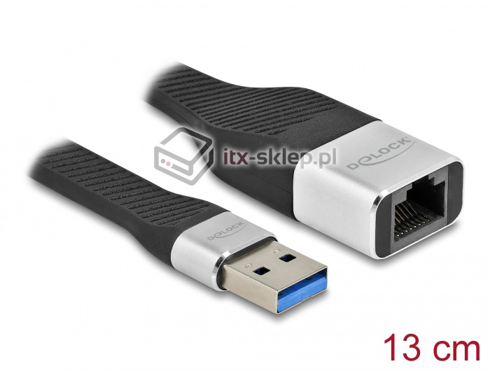 Adapter USB 3.2 Typ-A do Gigabit LAN elastyczny FPC Delock 86937