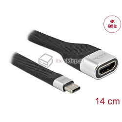 Adapter USB Typ-C do HDMI 4K elastyczny FPC Delock 86933
