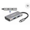 Zewnętrzny hub USB 3.2 Gen 2 USB Typ-C z 2x USB Typ-A oraz 2x USB Typ-C Delock 63260