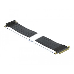 Riser elastyczny PCI Express x8 do x8 kątowy 30cm Delock 85766