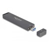 Obudowa zewnętrzna dla dysku M.2 NVMe PCIe SSD SATA USB-A 10Gbps Delock 42021