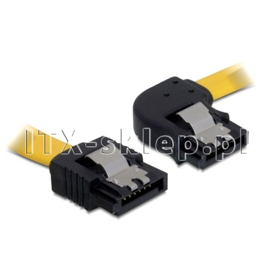 Kabel SATA prawy/prosty 30 cm zatrzask Delock 82496