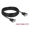 Kabel RS-232 Null Modem 10m żeńsko-żeński M-F czarny Delock 87525
