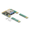 Adapter mini PCI-Express USB 2.0 I/O half / full-size Delock 80039