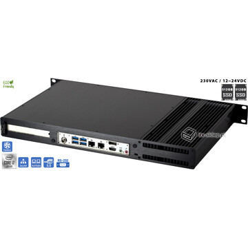 Serwer fanless Core i7-10700 2,90GHz 64GB DDR4 2xLAN Delta-Silent5-i7-2xSSD512-RAID DC12-24V