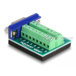 Adapter terminal VGA żeński Sub-D 15pin raster 3,81 mm