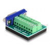 Adapter terminal VGA żeński Sub-D 15pin raster 3,81 mm