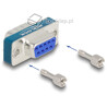 Filtr przeciwzakłóceniowy RF/EMI DB-9 męsko-żeński z indukcyjnym filtrem dolnoprzepustowym Delock 66475