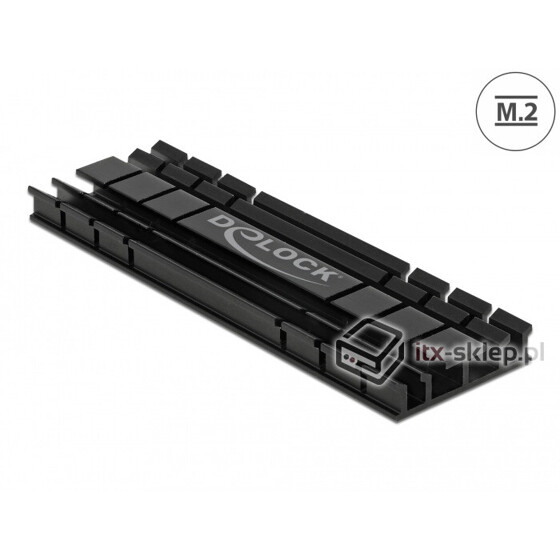 Radiator aluminiowy do dysku M.2 SSD 2280 Delock 18285