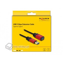Przedłużacz USB 3.0-A Premium HQ M-F męsko-żeński 2m Delock 82753 Przedłużacz USB 3.0-A Premium HQ M-F męsko-żeński 2m Delock 82753