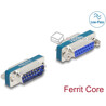 Filtr przeciwzakłóceniowy RF/EMI DB-15 męsko-żeński z indukcyjnym filtrem dolnoprzepustowym Delock 66545