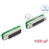 Filtr przeciwzakłóceniowy RF/EMI DB-25 męsko-żeński z pojemnościowym filtrem dolnoprzepustowym Delock 66479